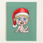 Vrolijk kerstfeest van de jonge kerstman planner (Voorkant)