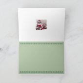 Vrolijk kerstfeest van de  kat feestdagen kaart (Binnen)