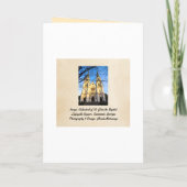 Vrolijk kerstfeest van de kathedraal van de Savann Feestdagen Kaart (Achterkant)