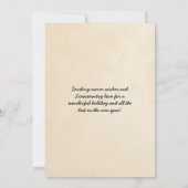 Vrolijk kerstfeest van de kathedraal van de Savann Feestdagenkaart (Achterkant)