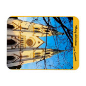 Vrolijk kerstfeest van de kathedraal van de Savann Magneet (Horizontaal)