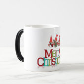 Vrolijk kerstfeest van de kerstman en de gnomen magische mok (Voorkant links)