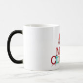 Vrolijk kerstfeest van de kerstman en de gnomen magische mok (Links)