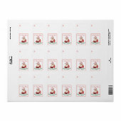 Vrolijk kerstfeest van de  kerstman etiket (Full Sheet)