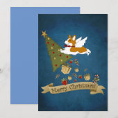 Vrolijk kerstfeest van de kerstman! feestdagenkaart (Voorkant / Achterkant)