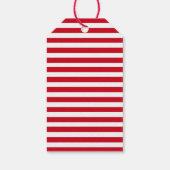 Vrolijk kerstfeest van de kerstman, gestreept teru cadeaulabel (Achterkant)