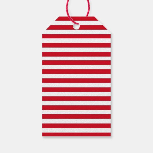 Vrolijk kerstfeest van de kerstman, gestreept teru cadeaulabel (Achterkant)