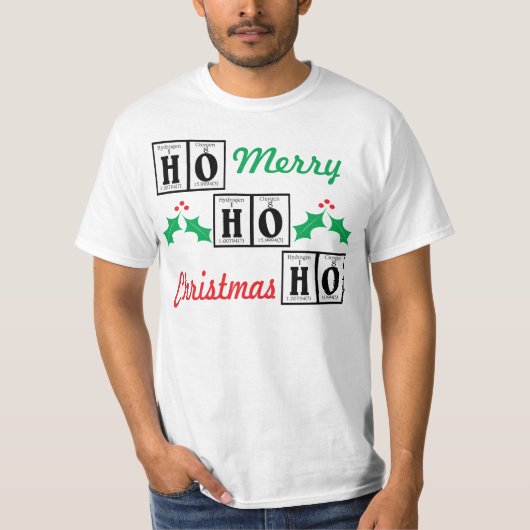 Vrolijk kerstfeest van de kerstman. t-shirt (Voorkant)