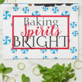 Vrolijk kerstfeest van de Kleur van de Claus Theedoek (Gevouwen)