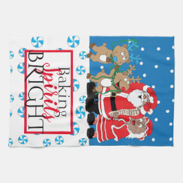 Vrolijk kerstfeest van de Kleur van de Claus Theedoek