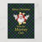 Vrolijk kerstfeest van de Murray Clan Feestdagenkaart (Voorkant)
