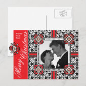 Vrolijk kerstfeest van de Newly Weds Feestdagenkaart (Voorkant / Achterkant)