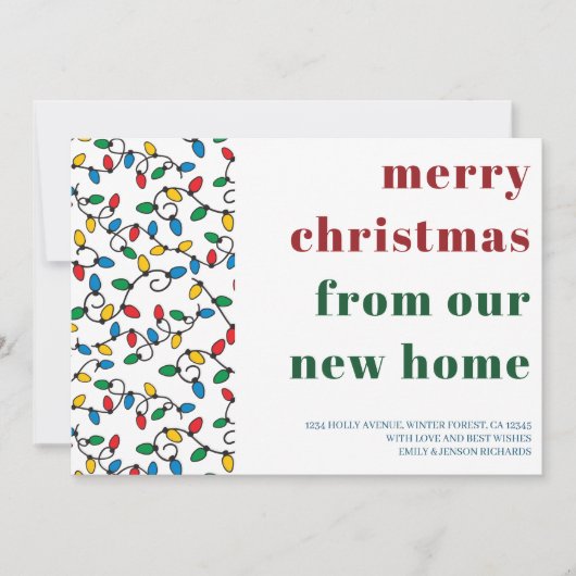 Vrolijk Kerstfeest van de Nieuwe Lichten van het K Aankondiging (Voorkant)