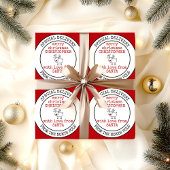 Vrolijk kerstfeest van de Noordpool Custom Santa Cadeaupapier