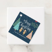 Vrolijk kerstfeest van de noten naast de deur! bedankjes labels (In situ)