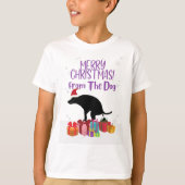 Vrolijk kerstfeest van de Pooping Dog T-shirt (Voorkant)