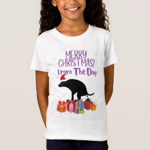 Vrolijk kerstfeest van de pooping Dog T-shirt
