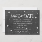 Vrolijk kerstfeest van de toekomst, de heer en mev save the date (Achterkant)