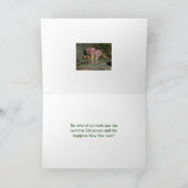 Vrolijk kerstfeest van de twee van ons paddestoele feestdagen kaart (Binnen)