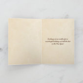 Vrolijk kerstfeest van de vuurtoren van Sanibel Is Feestdagen Kaart (Binnen)