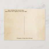 Vrolijk kerstfeest van de vuurtoren van Sanibel Is Feestdagenkaart (Achterkant)