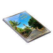 Vrolijk kerstfeest van de vuurtoren van Sanibel Is Notitieboek (Rechterzijde)