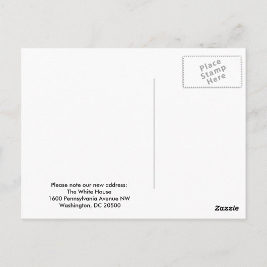 Vrolijk kerstfeest van Donald en Melania Briefkaart (Achterkant)