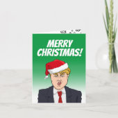 Vrolijk kerstfeest van Donald Trump Kaart (Voorkant)