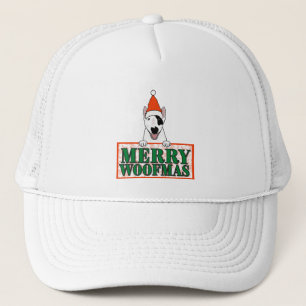 Vrolijk kerstfeest van een schattige hond! trucker pet