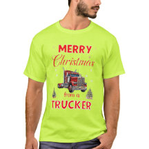 Vrolijk kerstfeest van een trucker