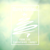 Vrolijk kerstfeest van familieredatie raamsticker (Vel 3)