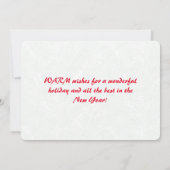 Vrolijk kerstfeest van Florida Santa op de fiets Feestdagenkaart (Achterkant)