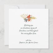 Vrolijk kerstfeest van Florida Strawberry Wreath Feestdagenkaart (Achterkant)