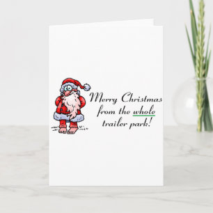 Vrolijk kerstfeest van het hele wagenpark feestdagen kaart