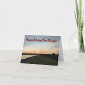 VROLIJK KERSTFEEST ** VAN HET MEER *** KAART (Voorkant)