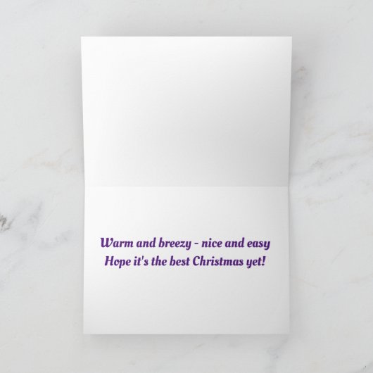 *VROLIJK KERSTFEEST* VAN ** HET MEER ** KAART (Binnen)