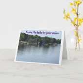 *VROLIJK KERSTFEEST* VAN ** HET MEER ** KAART (Gele Bloem)