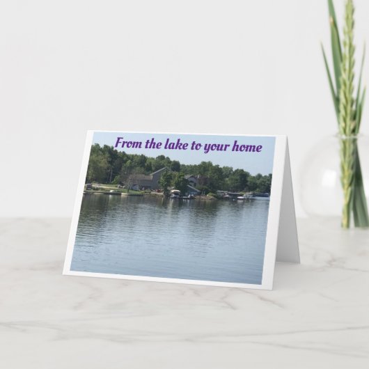 *VROLIJK KERSTFEEST* VAN ** HET MEER ** KAART (Voorkant)