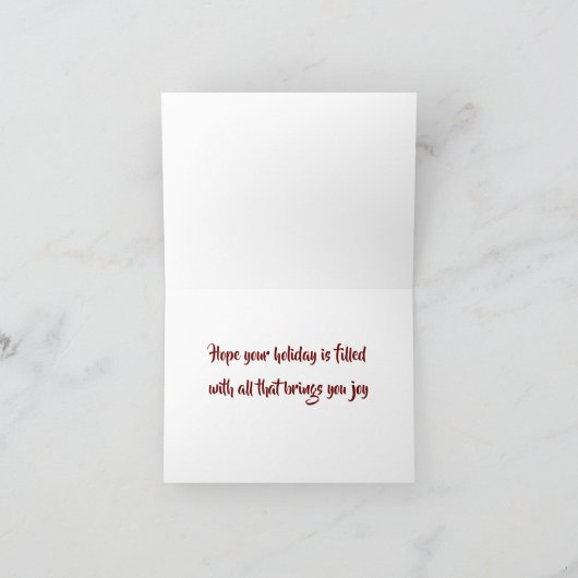 VROLIJK KERSTFEEST ** VAN HET MEER *** KAART (Binnen)