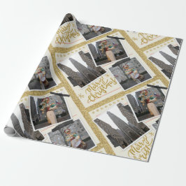 Vrolijk kerstfeest van het Rockefeller Plaza in NY Cadeaupapier