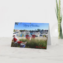 Vrolijk kerstfeest van Hilton Head SC Harbour Town