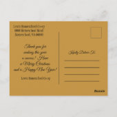 Vrolijk kerstfeest van Homeschool Co op Briefkaart (Achterkant)