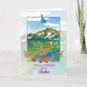 Vrolijk kerstfeest van Idaho Koeien Ranch Kaart (Voorkant)