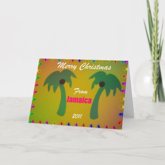 Vrolijk kerstfeest van Jamaica 2011 Feestdagen Kaart (Voorkant)