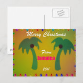 Vrolijk kerstfeest van Jamaica 2011 Feestdagenkaart (Voorkant / Achterkant)
