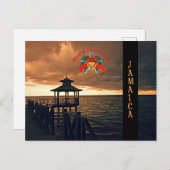 Vrolijk kerstfeest van Jamaica Briefkaart (Voorkant / Achterkant)