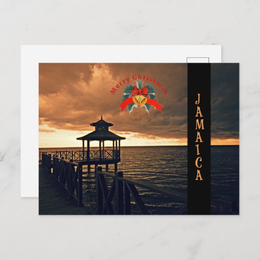 Vrolijk kerstfeest van Jamaica Briefkaart (Voorkant / Achterkant)