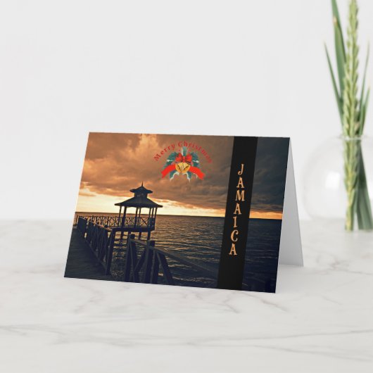 Vrolijk kerstfeest van Jamaica Kaart (Voorkant)