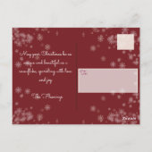 Vrolijk kerstfeest (van je familie) briefkaart (Achterkant)