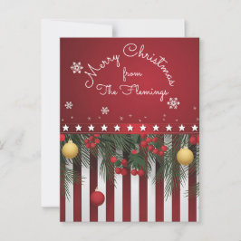 Vrolijk kerstfeest (van je familie) briefkaart